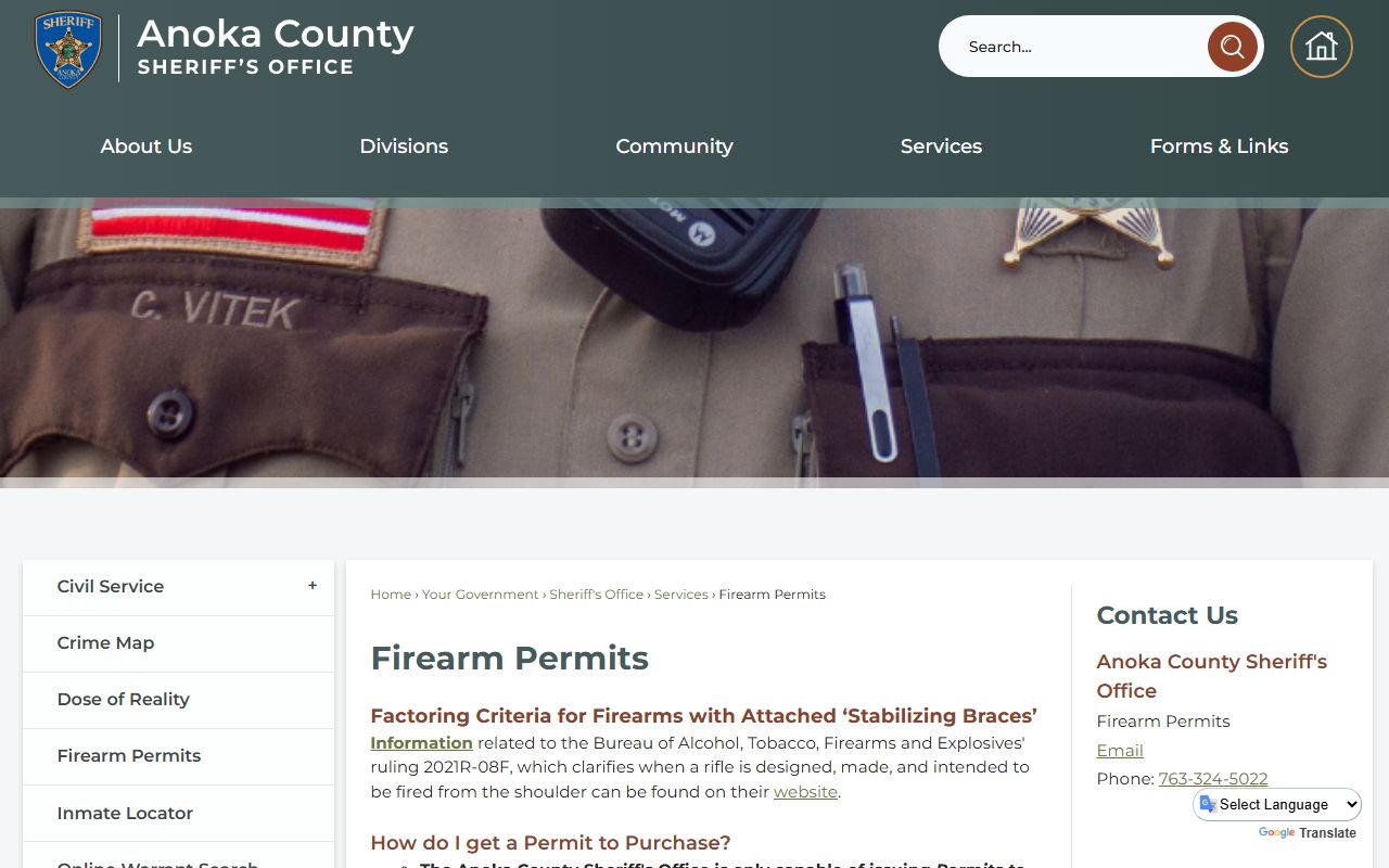 Anoka County vital records page for divorce records